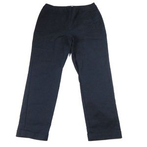 CHICO'S navy blue cuffed cropped Pants Size 1